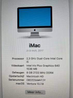 Gratis ophalen iMac 2017