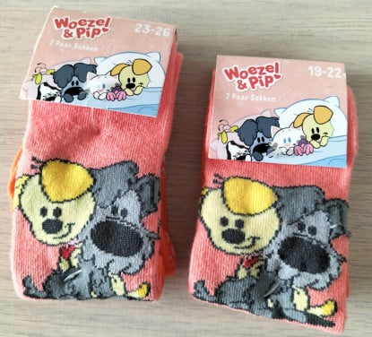 Babysokken Woezel en Pip maat 23-26