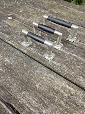 Handgrepen messing/nikkel/ hout