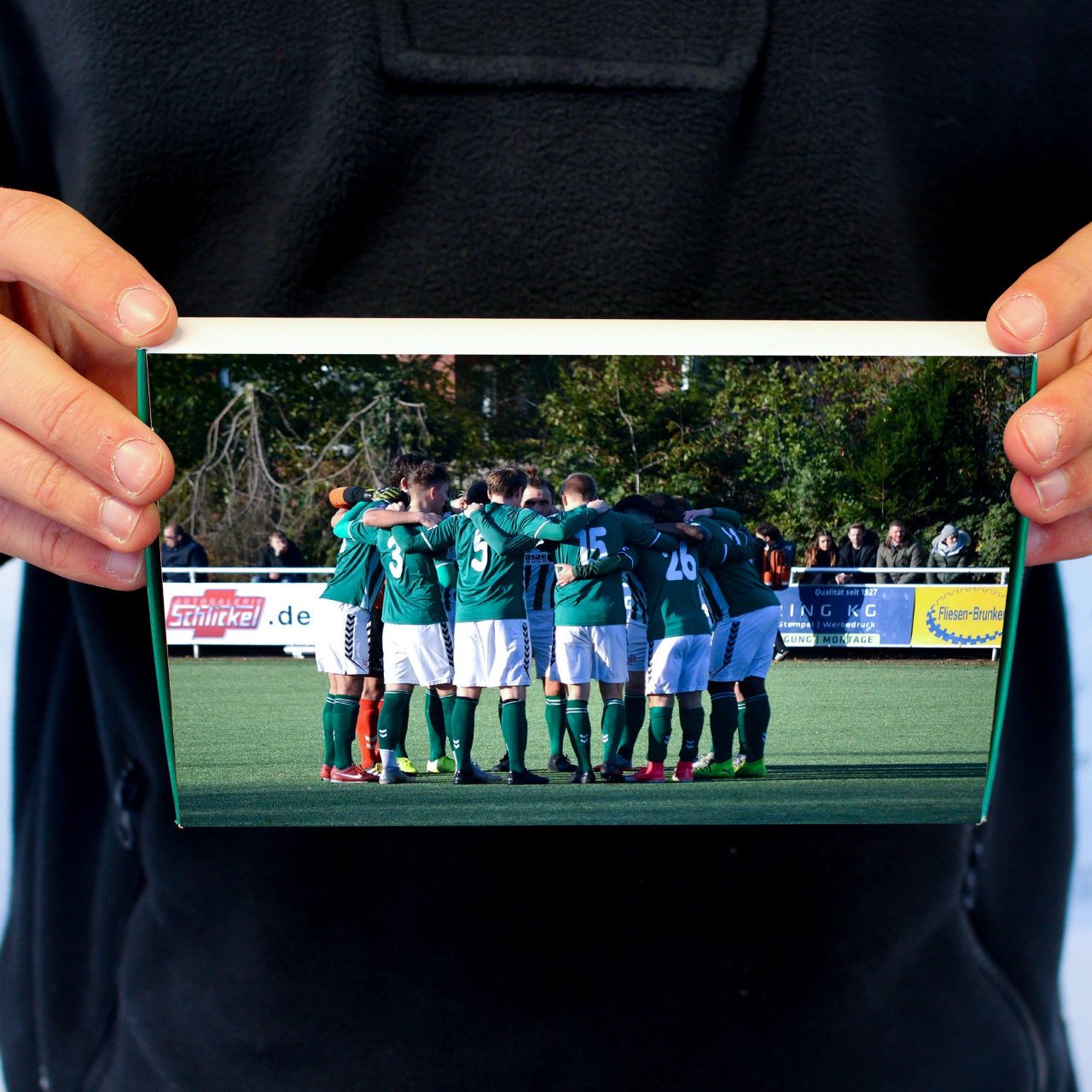 Voetbal trainer bedanken