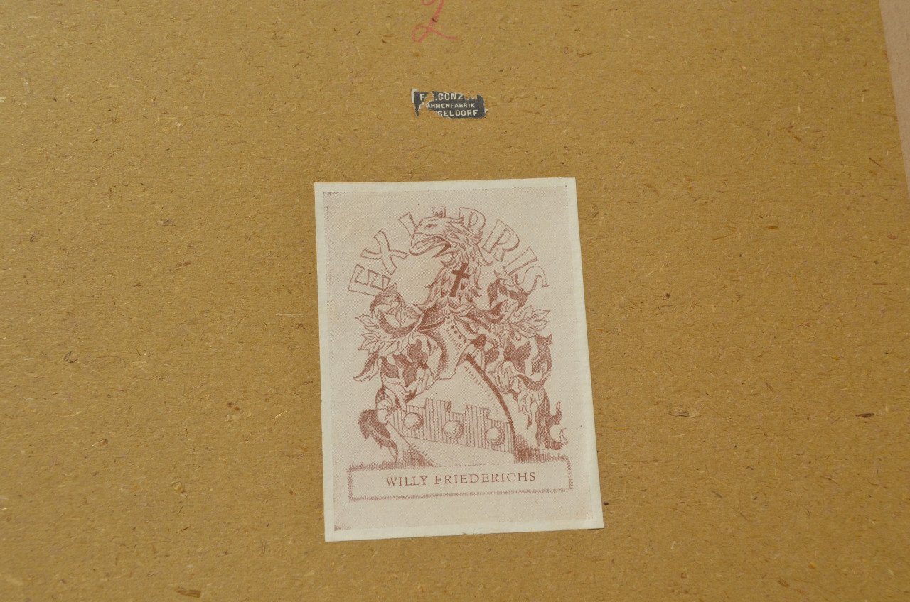 Belgische lithografische prenten van gebouwen (2)