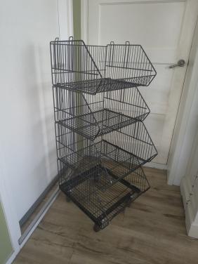 Prachtige, stevige metalen verkoop display, snack verkoopkar