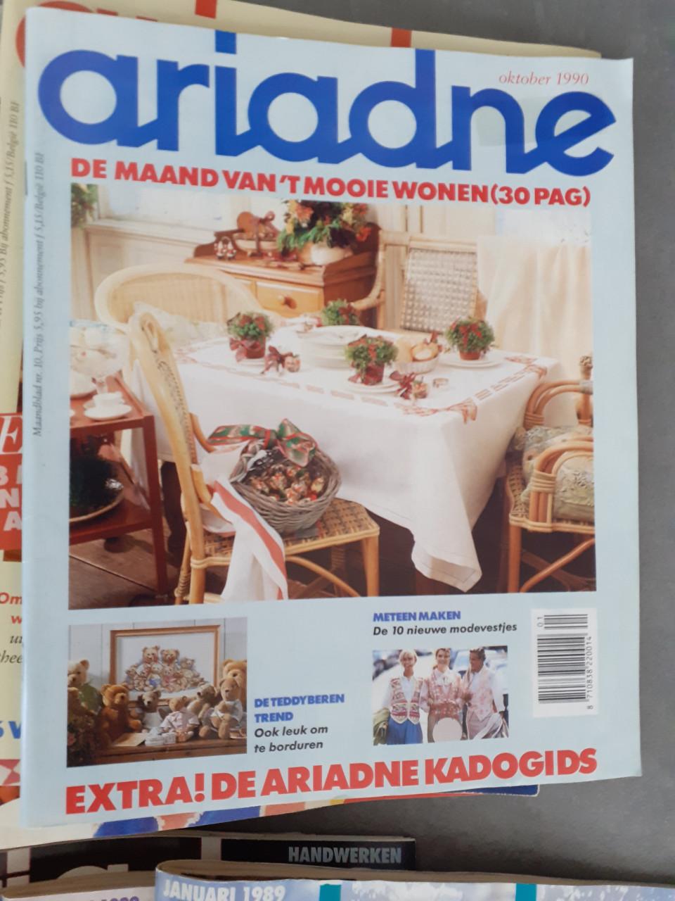 GRATIS Ariadne tijdschriften jaargangen 1988, 1989 en 1990