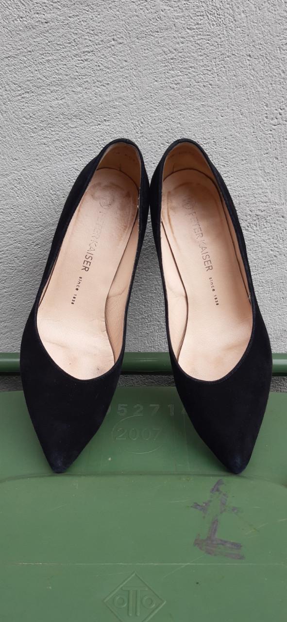 Peter Kaiser Black Pumps, Suede, maat 38, zwart