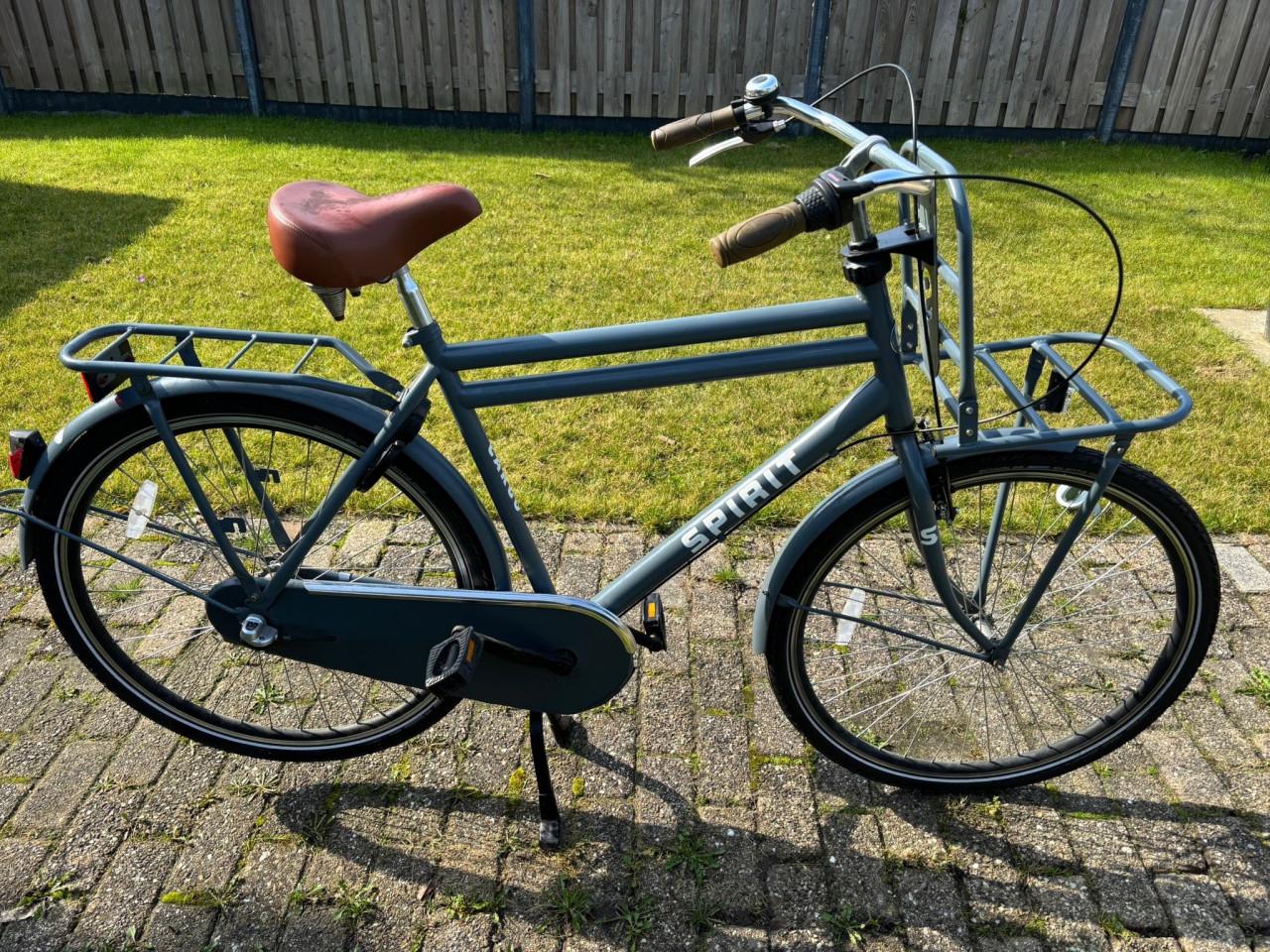 Spirit transportfiets heren, nieuwe binnen- en buitenbanden