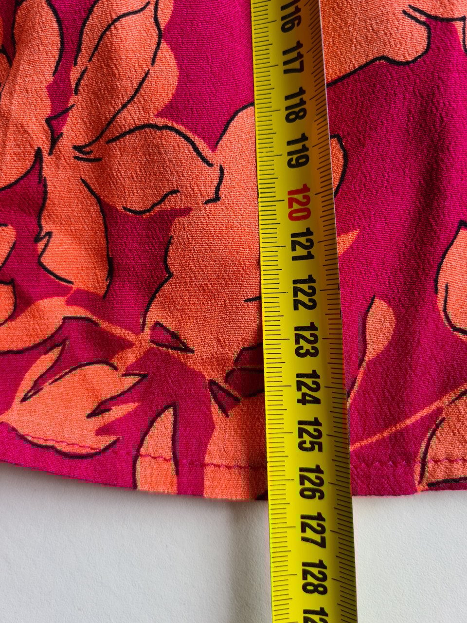 Fuchsia / oranje maxi jurk van An Lemmens X LOLALIZA Met 3/4 mouwen  Maat M