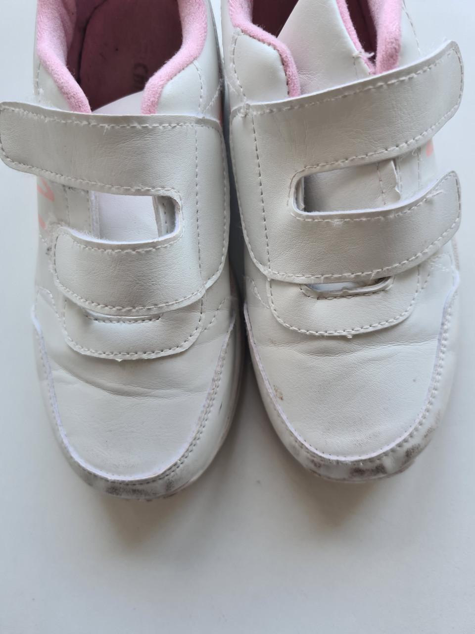 Witte sportschoenen met klittenband - Maat 31