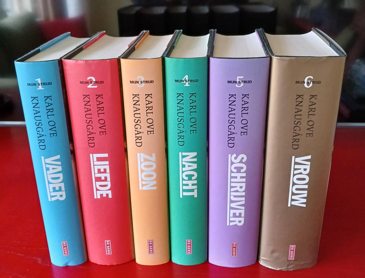 Karl Ove Knausgard - serie MIJN STRIJD - 6 delen hardcover