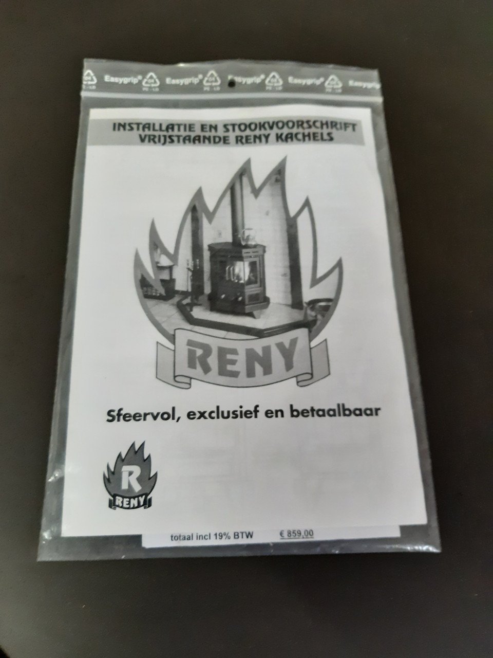 Houtkachel zwart