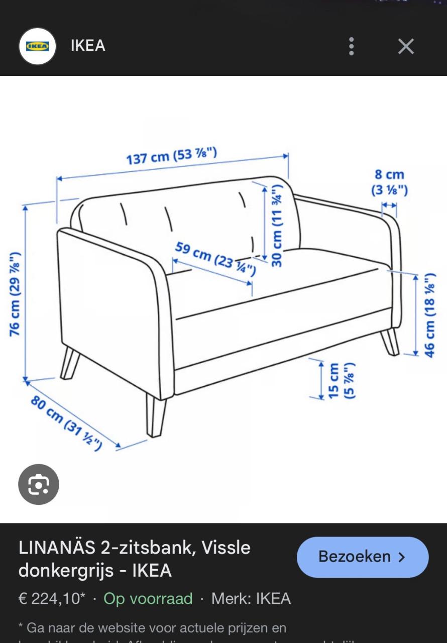 Babykamer bankje 2 persoons