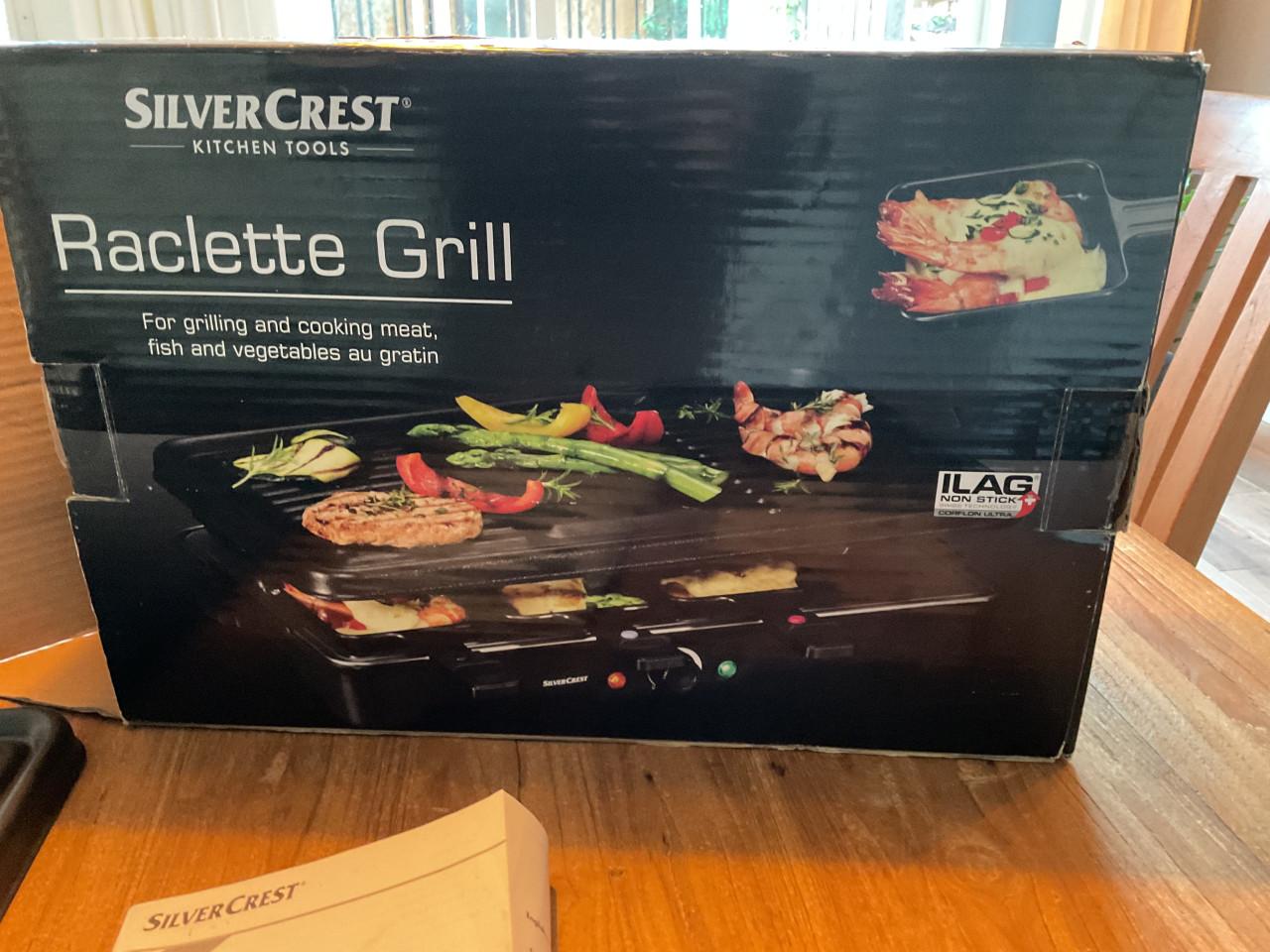 Gourmetset, Silver Crest Raclette Grill, 8 persoons