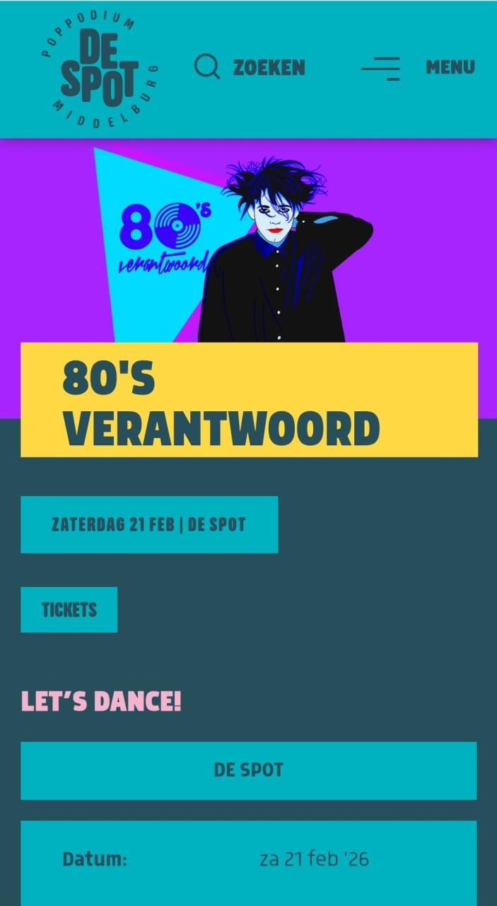 Tickets,  SPOT MIDDELBURG  vanavond