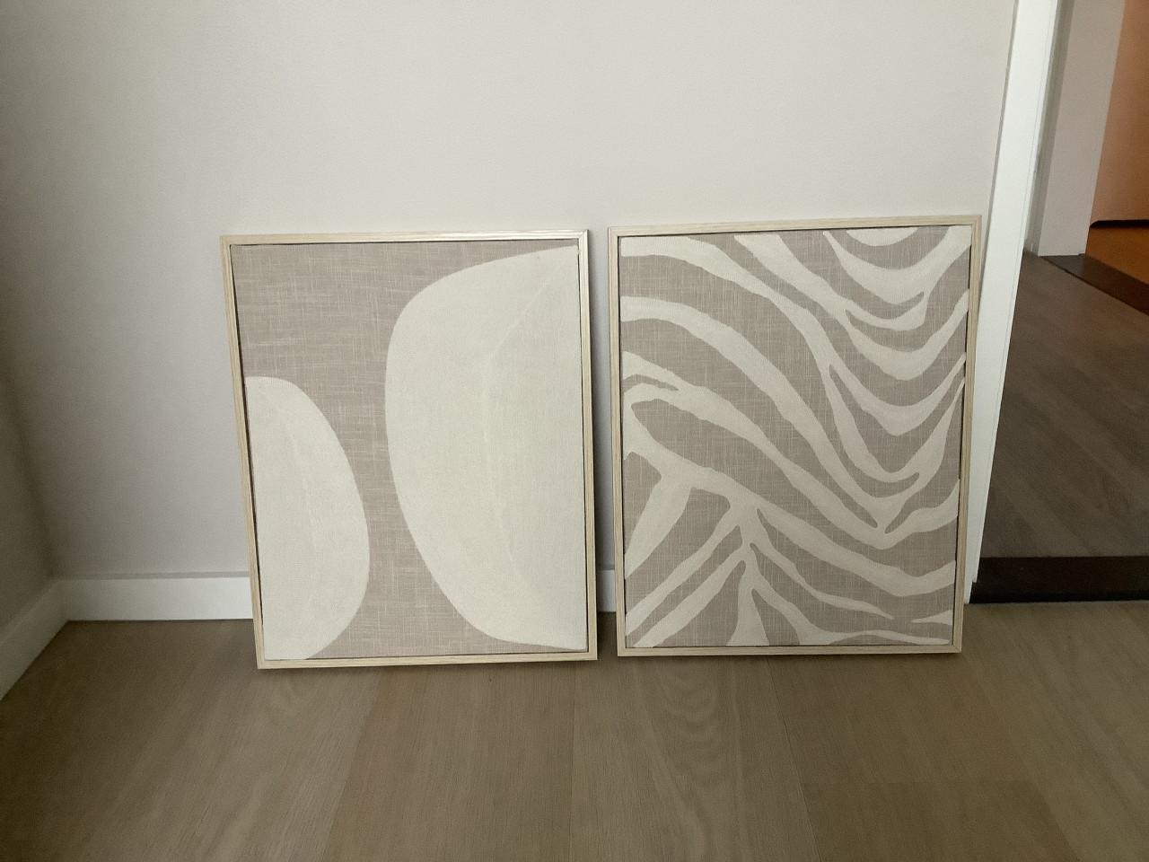 Beige wanddecoraties