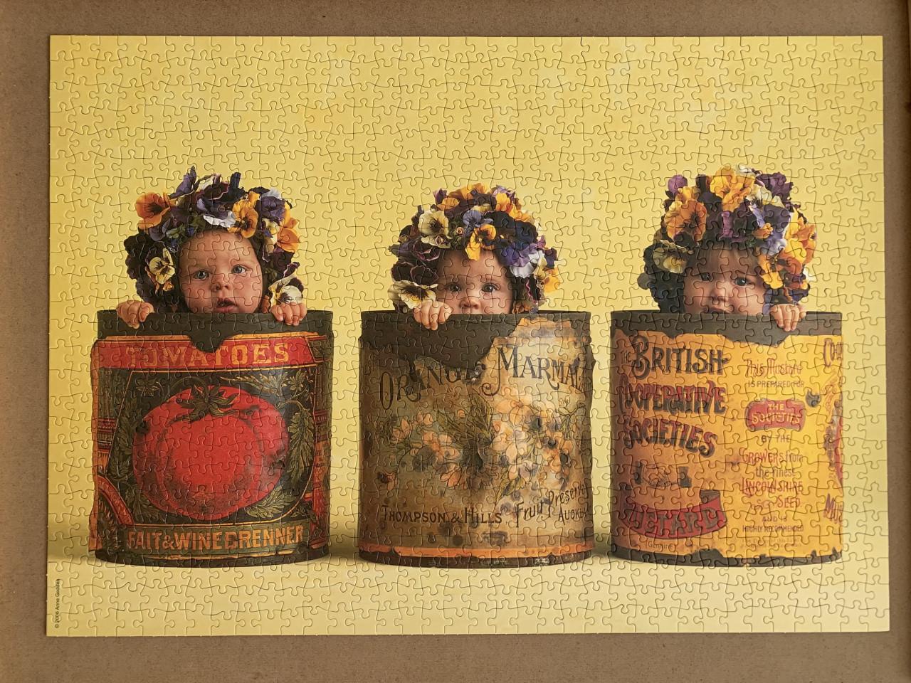 2 puzzels Anne Geddes 900 stukjes
