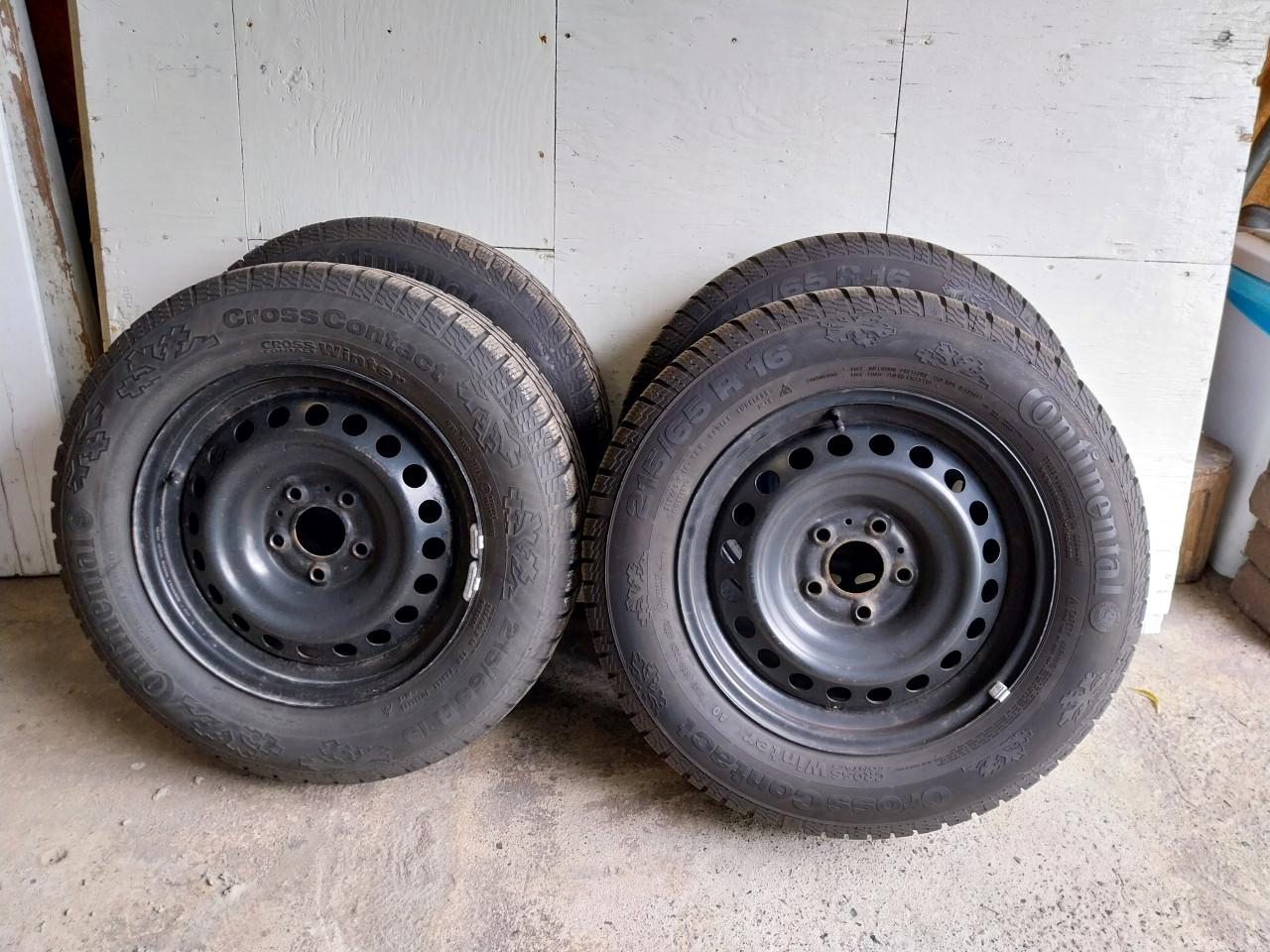 Winterbanden met stalen velg