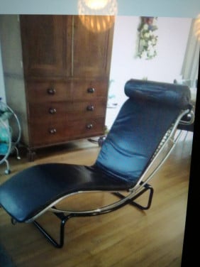Chaise longue Le Corbusier LC4 Classina Replica, leer