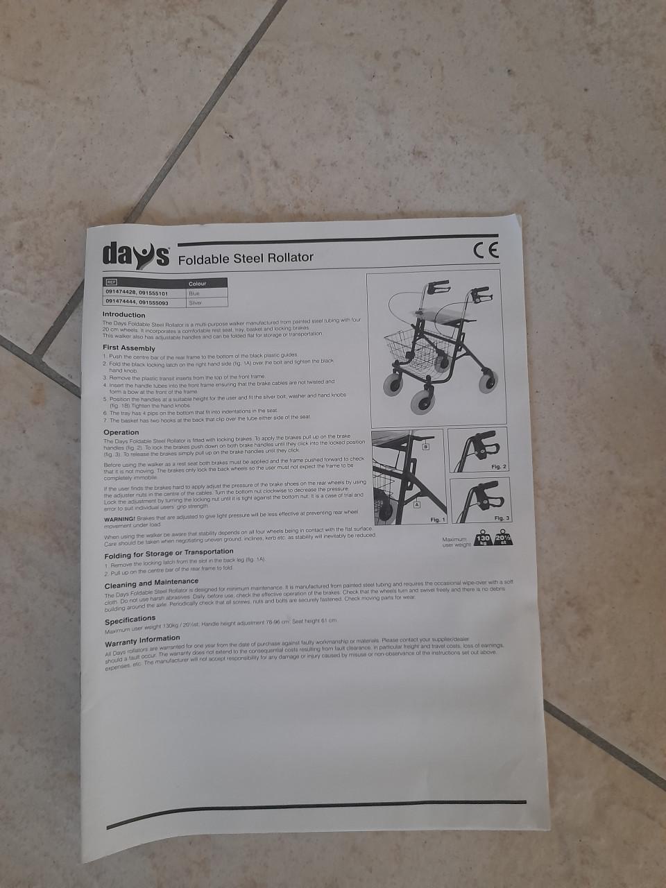 Rollator (in goede nette staat)