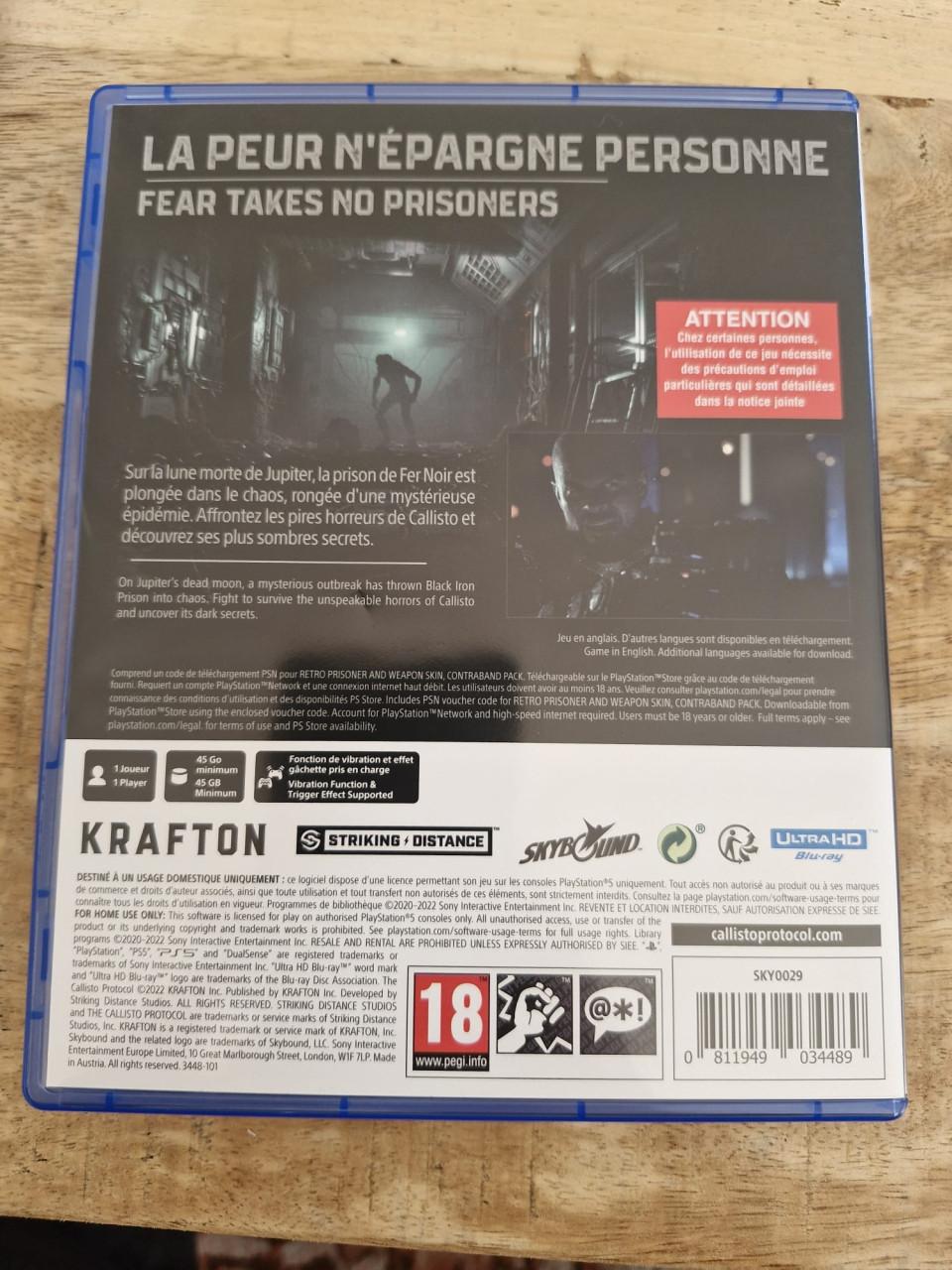 Ps5 The callisto protocol