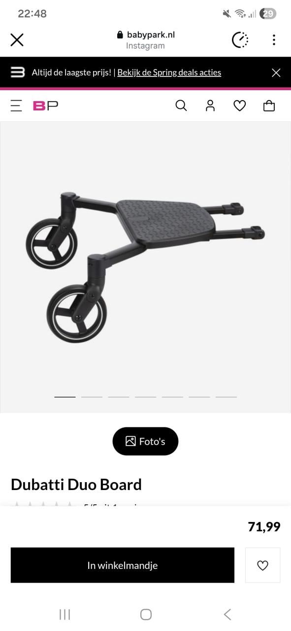 Dubatti meerijdplankje