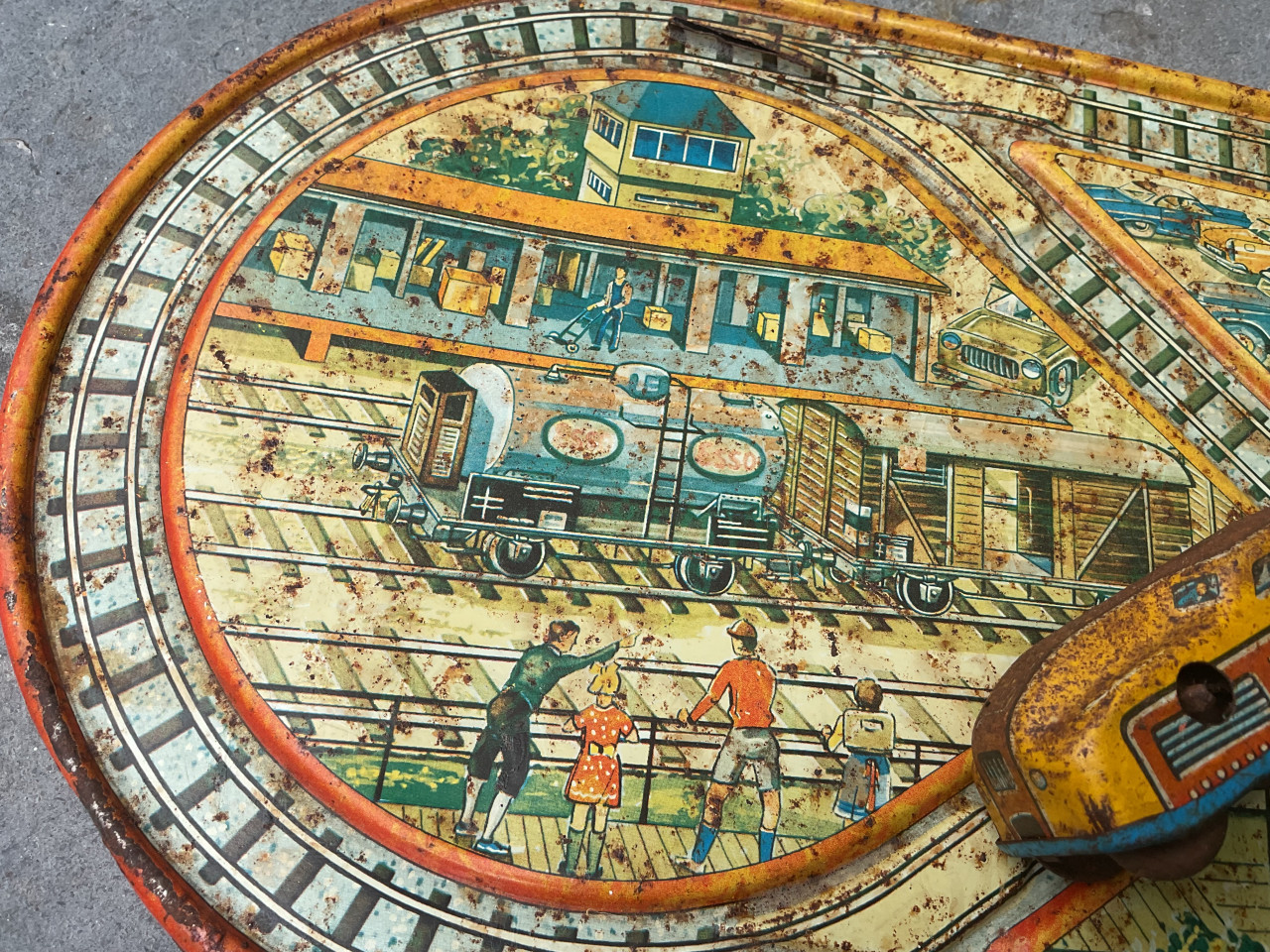Vintage speelgoed trein
