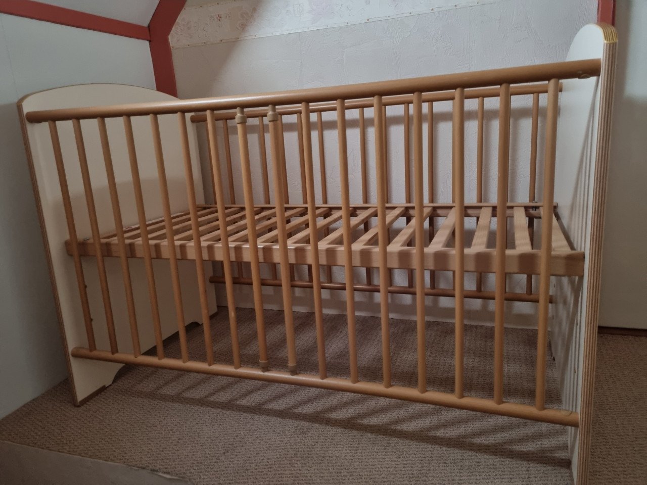 Kinderledikant met matras en 2 seizoenen dekbed