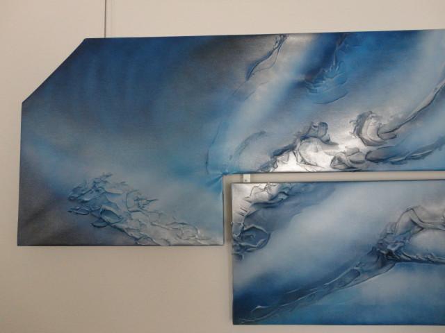 " Blue " Acryl 2 luik, creatie van Jacky Phoenix