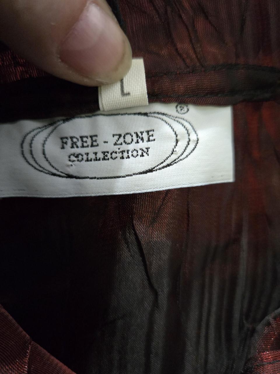 Transparante bordeauxrode blouse Maat L van het merk Free Zone Collection