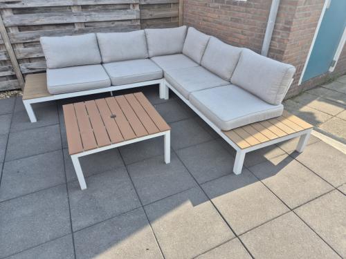 Aluminium Loungeset 246 x 246 cm (Bezorging mogelijk)