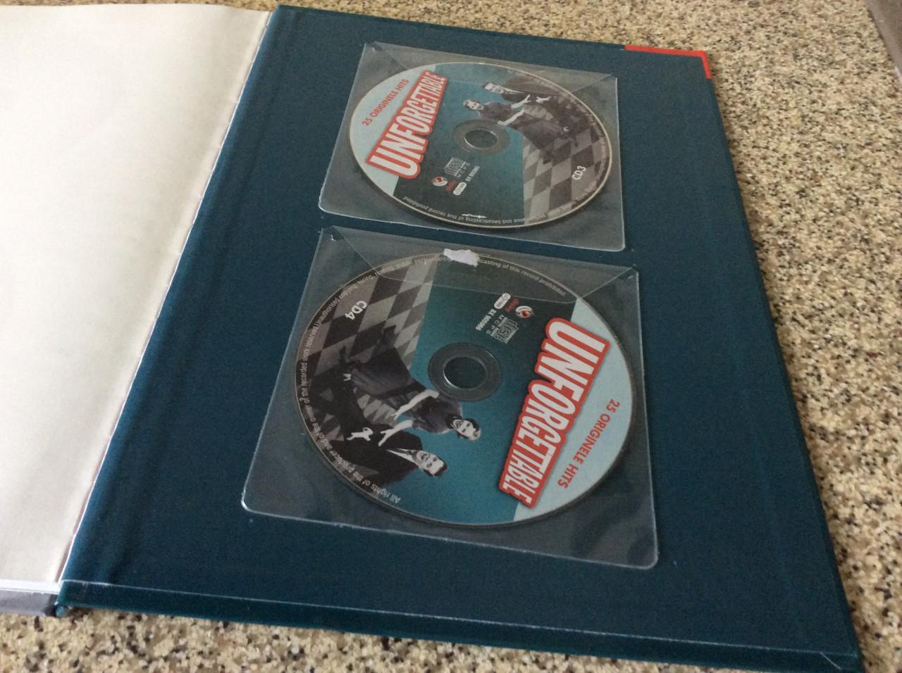 Boek met het levensverhaal van 40 topartiesten.   UNFORGETTABLE. + 4 CD’s