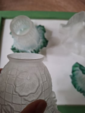 4 retro tulp lampekapjes