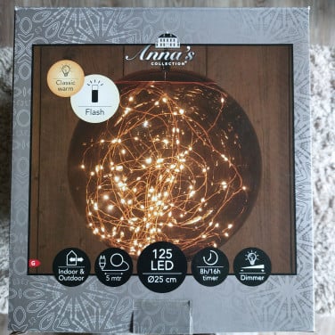 Kerstbol lamp . Nieuw !