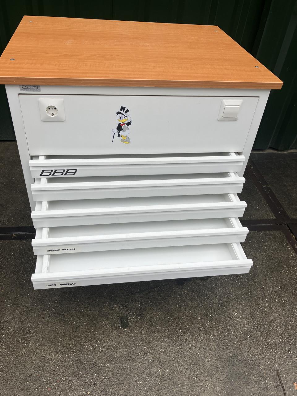Werktafel incl. ladenkast 5 laden