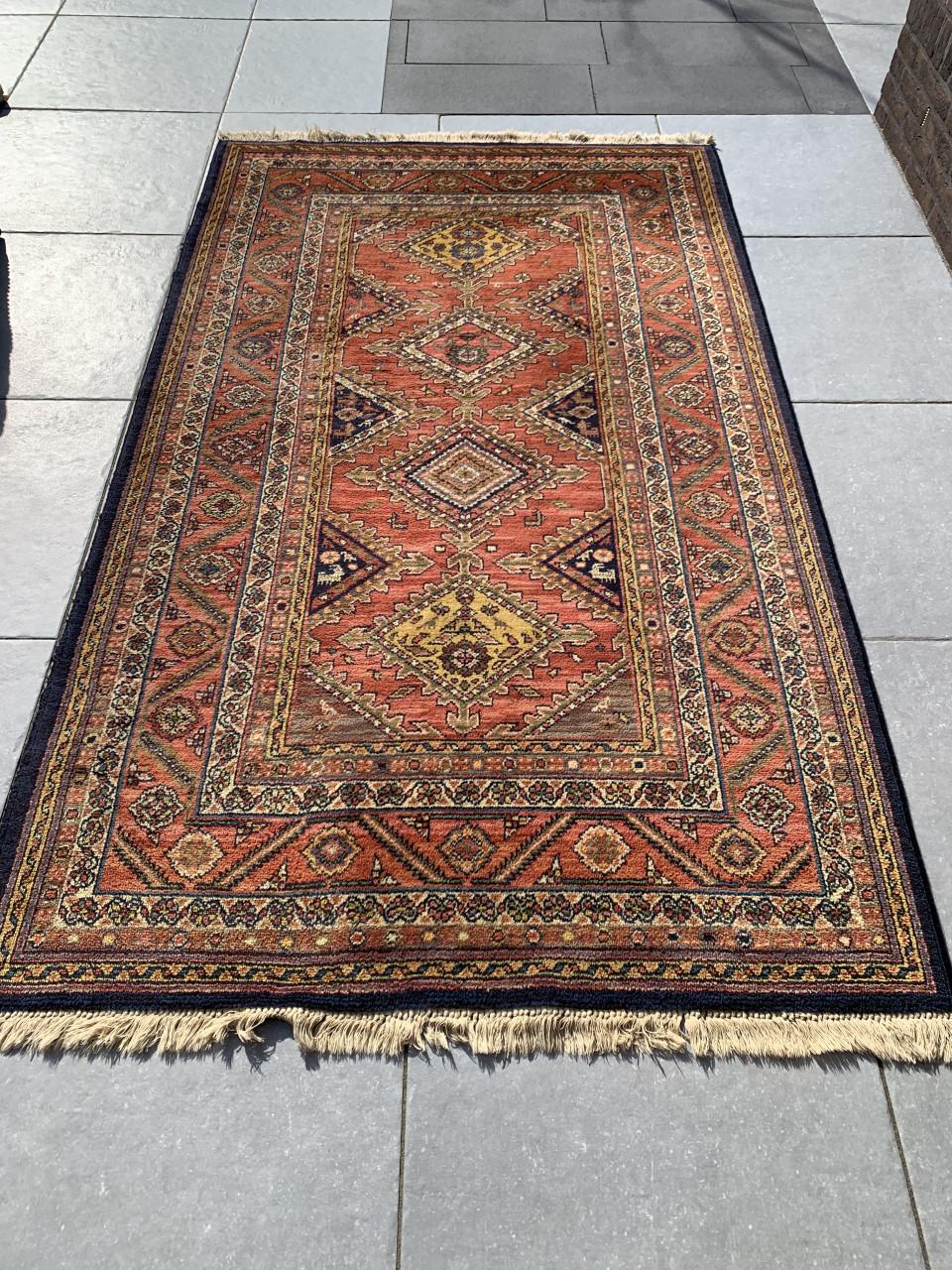 ✨Super Leuk Handgeknoopt Vintage Vloerkleed Louis de Poortere✨