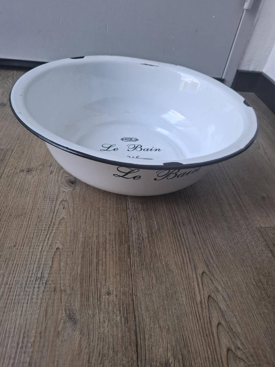 Emaille schaal le Bain