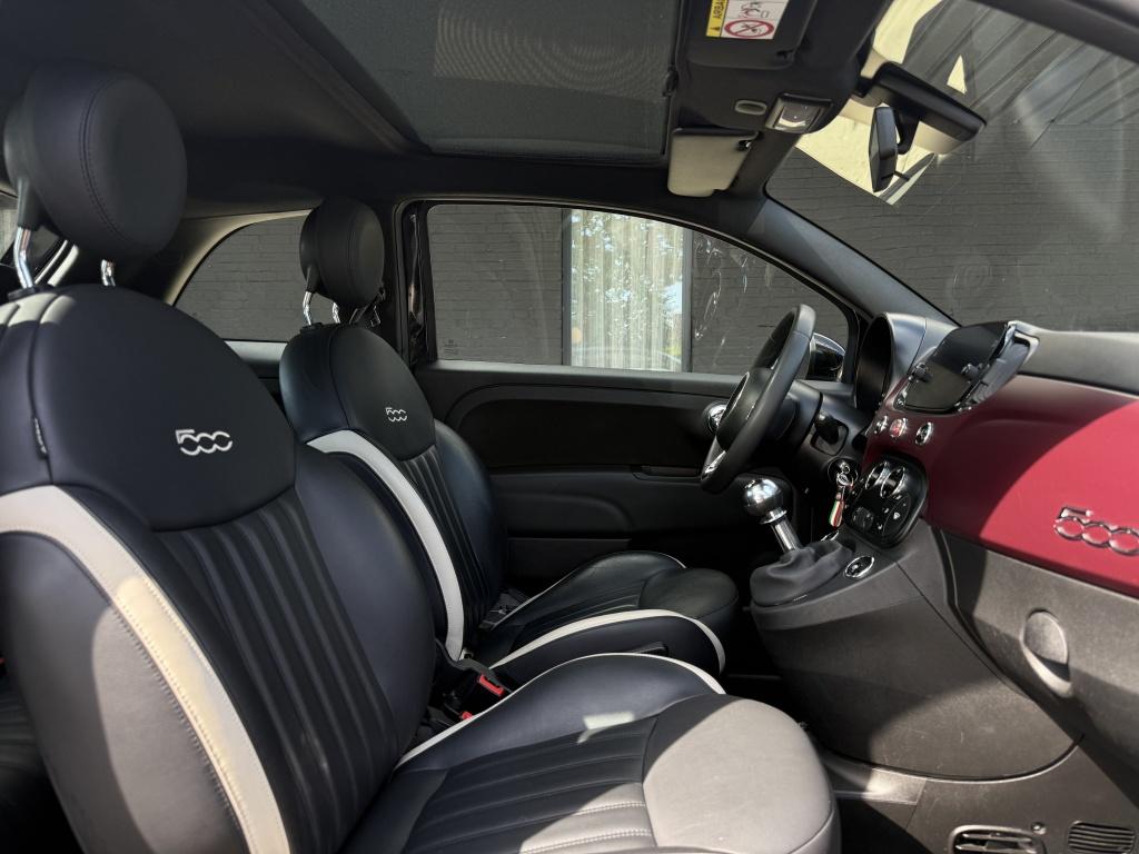 Fiat 500 1.0 hybrid lounge - lederen bekleding -