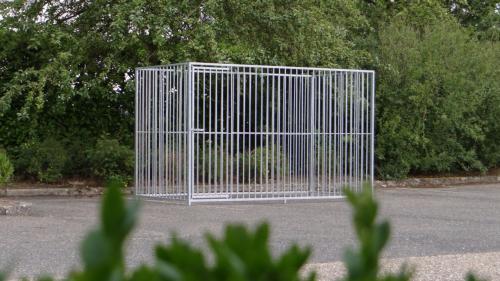 Nette gegalvaniseerde hondenkennel