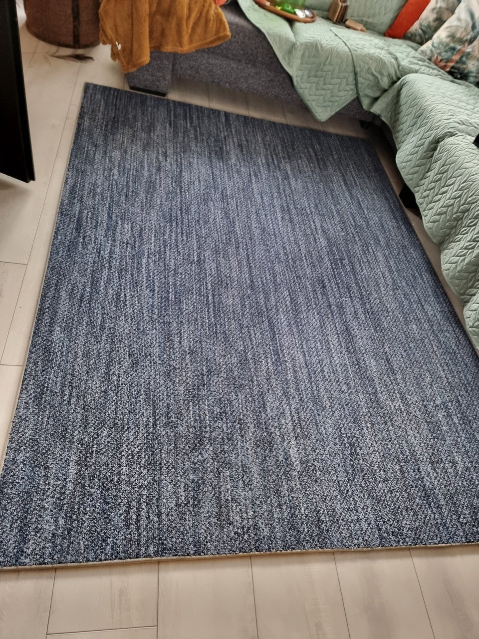 Blauw gemêleerd vloerkleed (230 x 170 cm)
