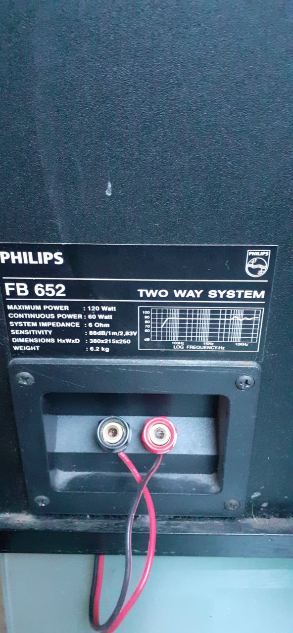 Stereo reciever philips FR 735 met boxen en afstandbediening