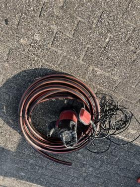 Vuilwater dompelpomp met 10 m slang