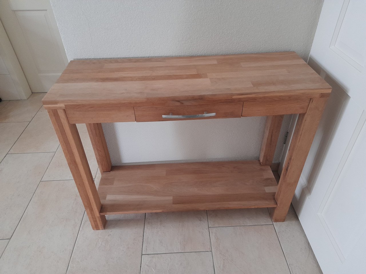 Massief houten Side table 35,5 x 100 x 78H (in goede nette staat )