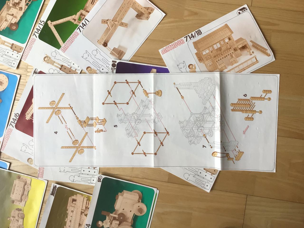 Vintage Matador 714 constructiemateriaal