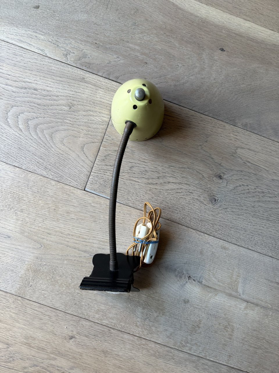 Vintage HALA Busquet Ukkie klemlamp zonneserie