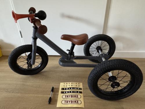 Als Nieuw: Trybike driewieler en loopfiets compleet