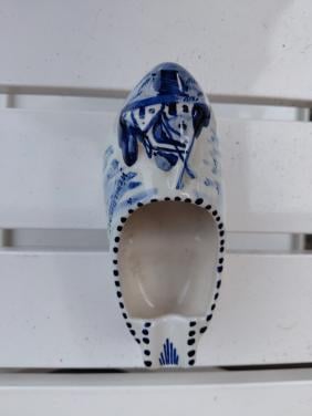 Delfts blauw asbak klompje Wemeldinge