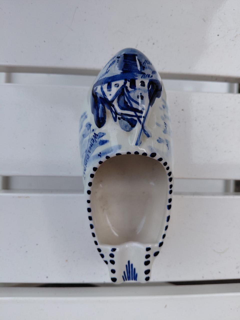 Delfts blauw asbak klompje Wemeldinge