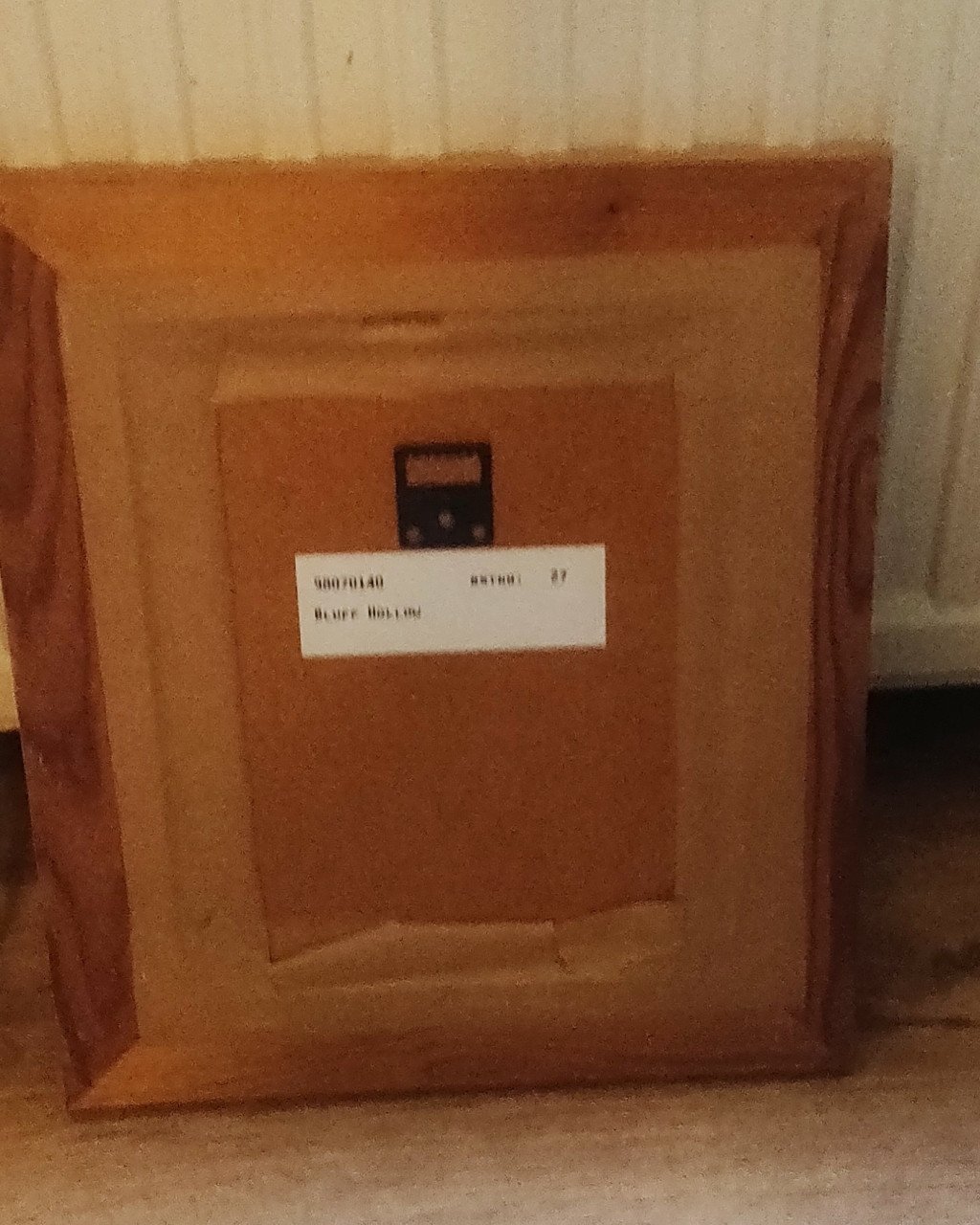 Vuurtoren foto in een houten lijst