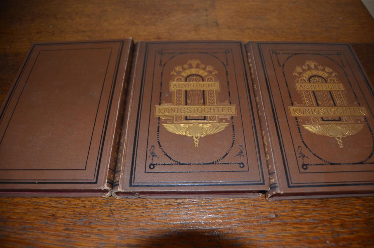 Ebers - Eine Aegyptische Koenigstochter 1880, 3 delen