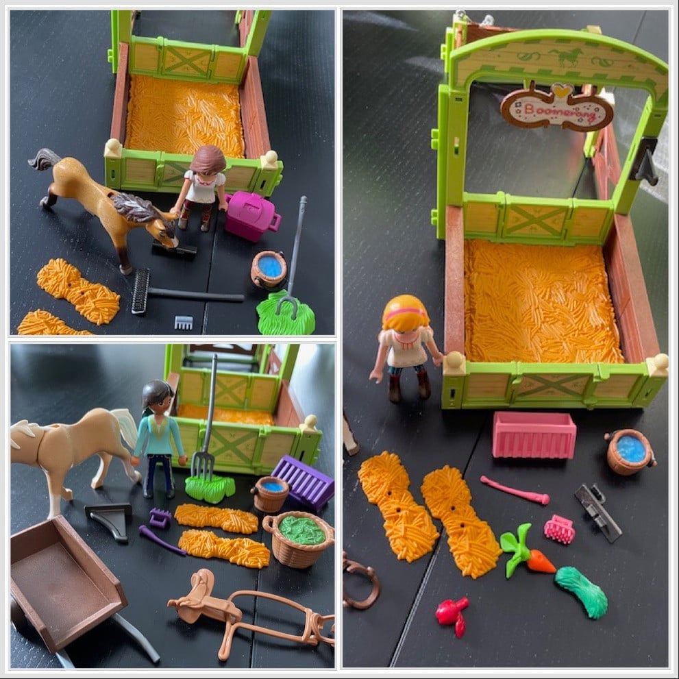 Playmobil 3 paardenstallen Spirit