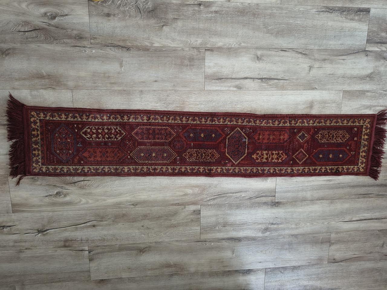 Prachtig bruin rood Perzisch tapijt, Perzische loper, kleed.