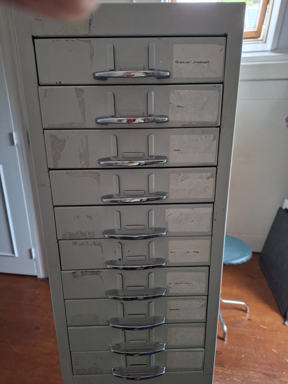 2 vintage ladekastjes 20 lades voor kantoor/hobby/gereedschap/sierraden etc